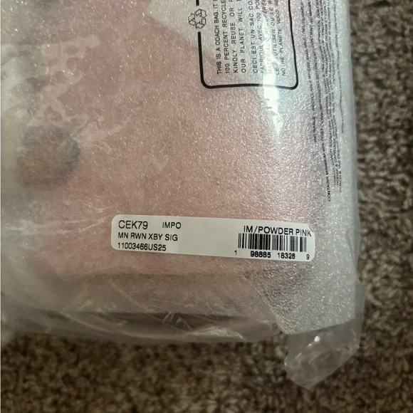 NWT Coach Powder Pink Mini Rowan - Picture 5 of 5